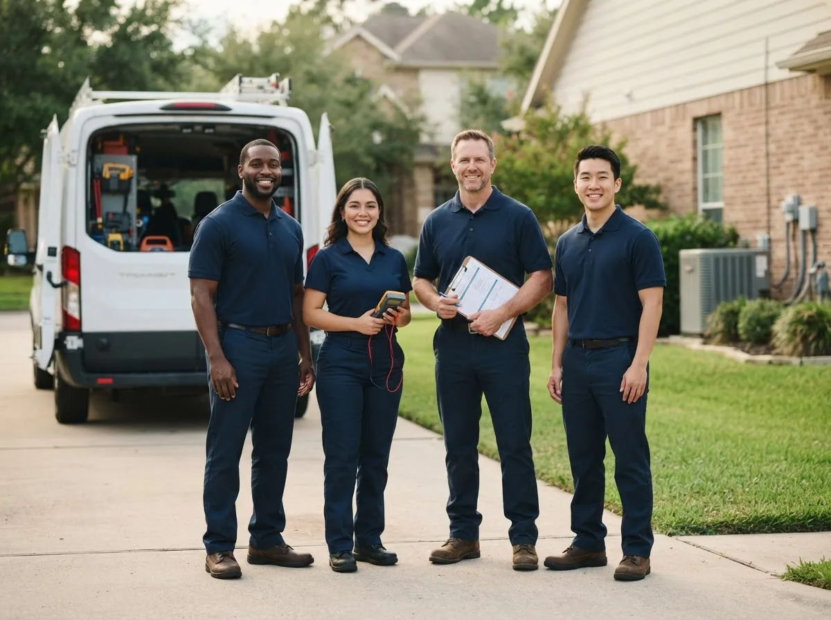 Certified HVAC technician near Cushing, TX