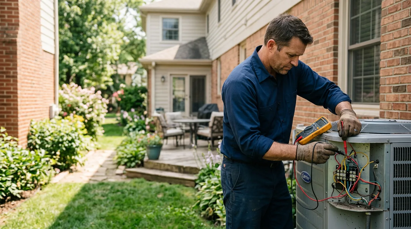 HVAC technician working near Cushing, TX